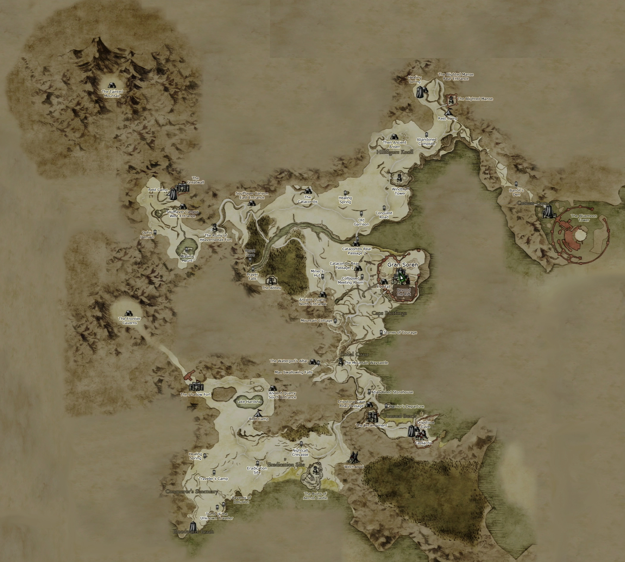 Full map of the kingdom
